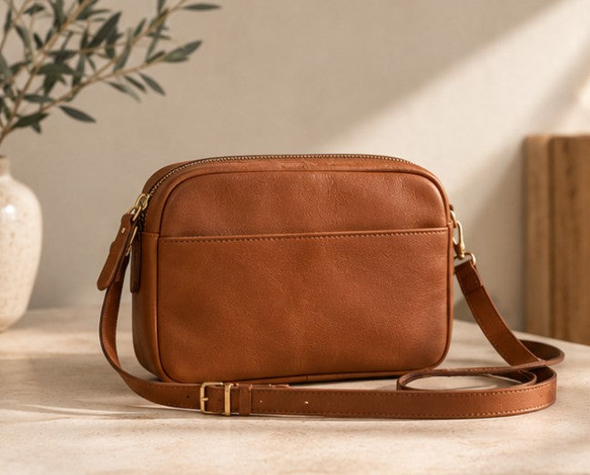 Leren Crossbody Tas – Handgemaakt