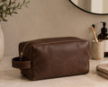 Leren Toilettas / Travel Case – Handgemaakt